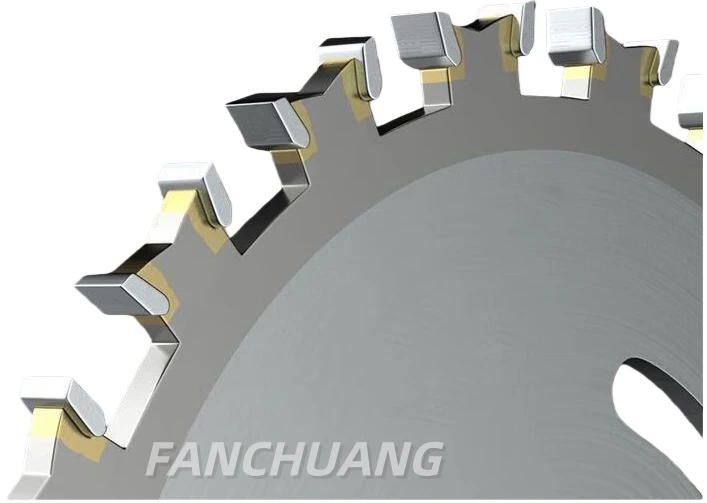DOUBLE TOOTH OF SAW BLADE